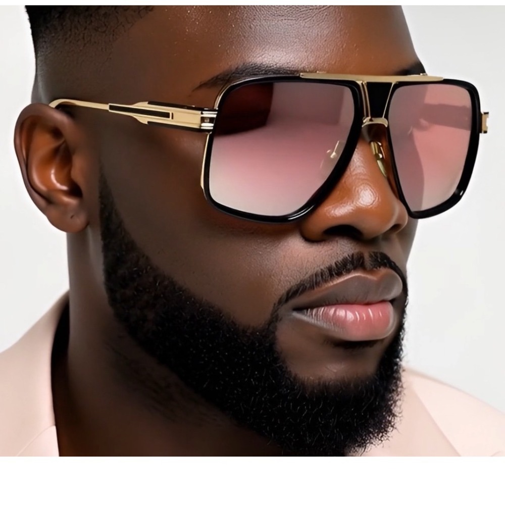 Aviator Sunglasses Gold Frame Pink Lens Fashion Pilot Sun‎ Glasses Luxury Lentes